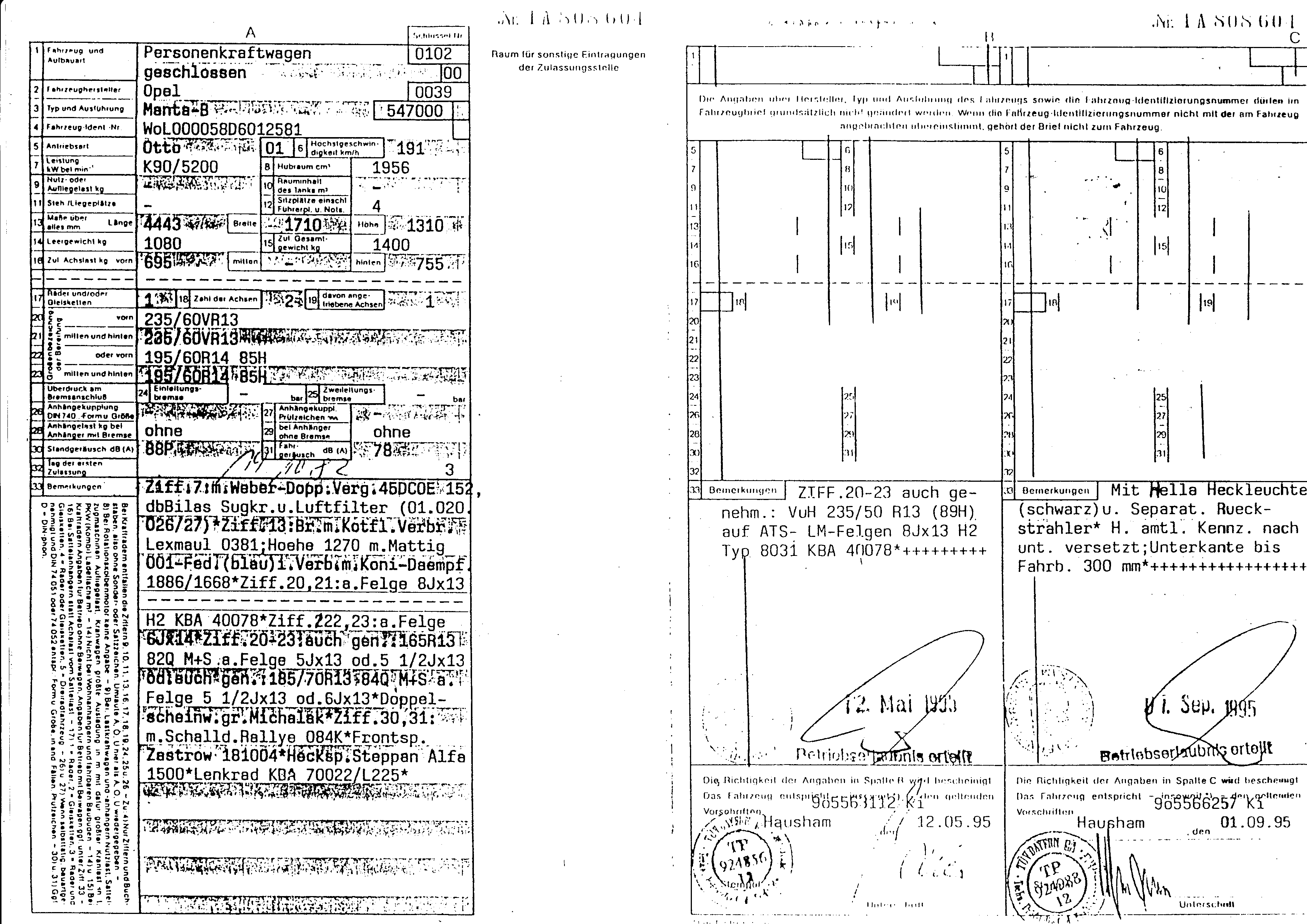 Fahrzeugbriefbrief 3