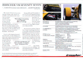 Irmscher Seventy Seven Pospekt r�ckseite
