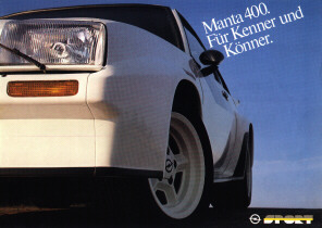 Irmscher Manta 400 Prospekt Vorderseite