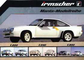 Irmscher Modellreihen Prospekt Vorderseite
