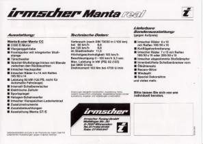 Manta Prospekt R&uuml;ckseite